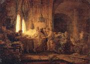 REMBRANDT Harmenszoon van Rijn The Parable of the Labourers in the Vineyard china oil painting artist